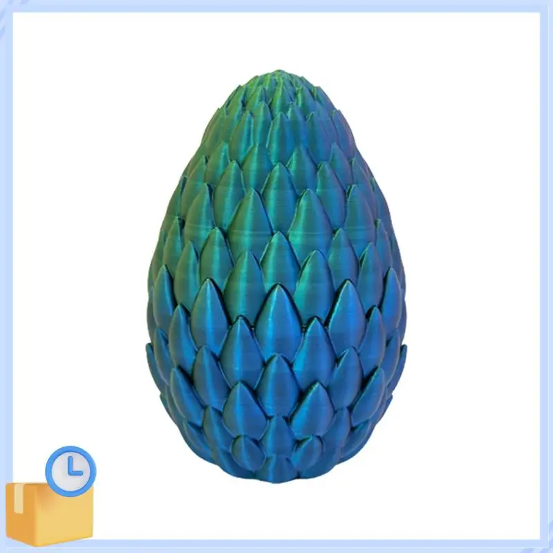 

ABTK-Dragon Egg - Surprise Egg Ornaments With Flexible Pearly-Sheen Dragon, 3D Printed Gift.For Kids,Friend B Durable Easy To Us