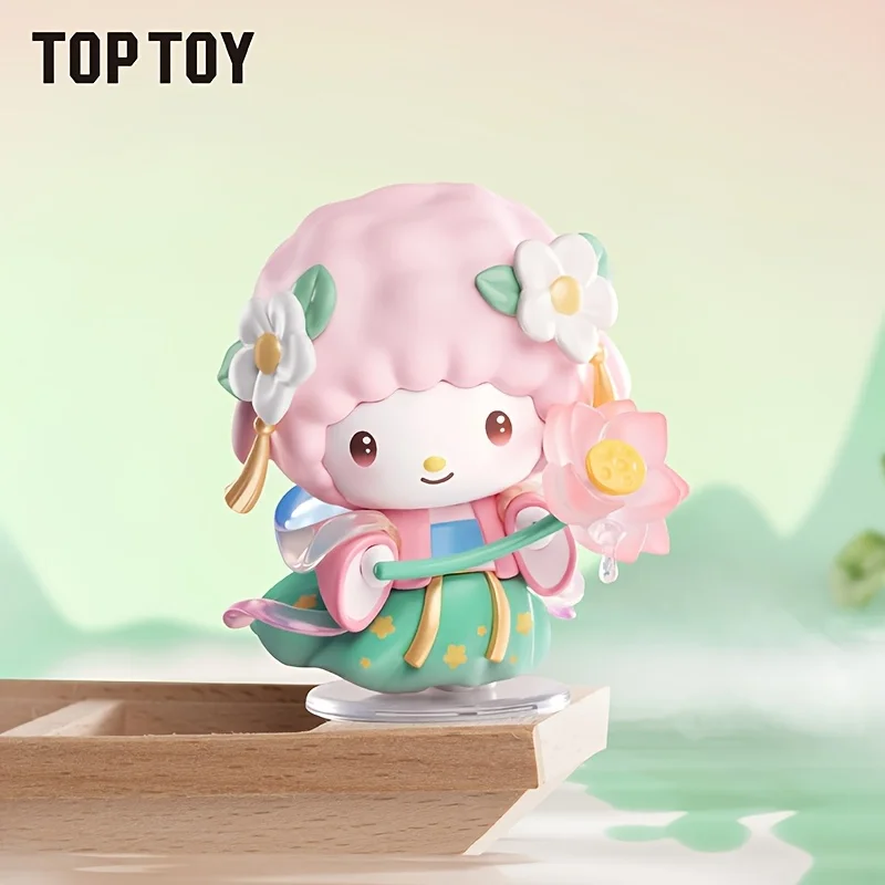 TOPTOY Sanrio cuatro estaciones serie de ropa china figura caja ciega Cool Lomi Hello Kitty adornos de escritorio regalo de cumpleaños lindo T