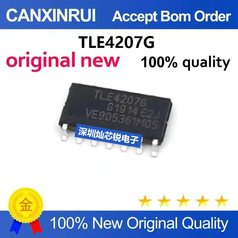 (5-100pieces)Brand New Original TLE4207 TLE4207G Dual Half-Bridge Driver Chip SOP14