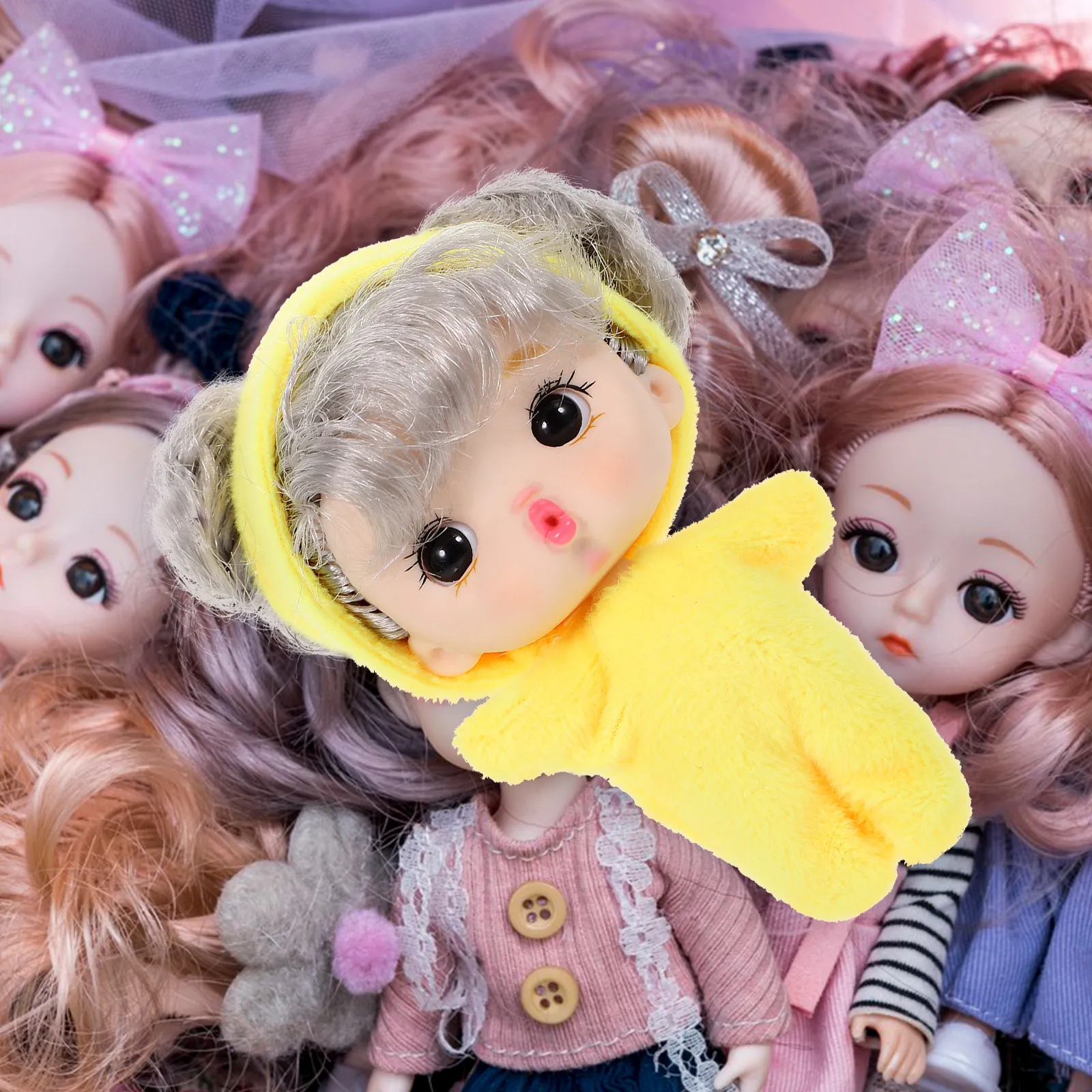 Reborn Girl Shape Creative Small Figure Lovely Home Decoration Gift for Toddlers Girls for Girl