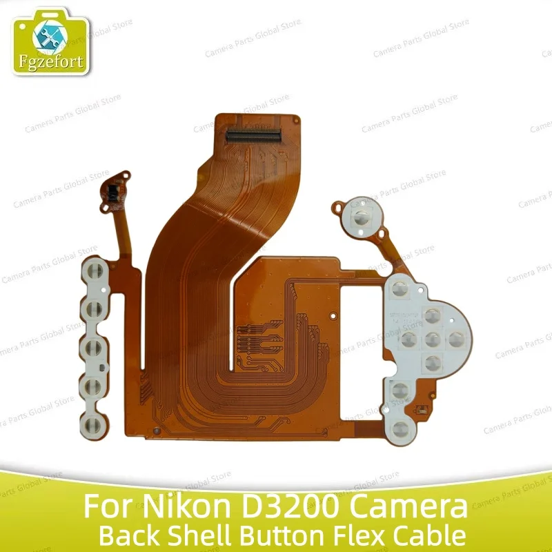 

Задняя крышка D3200, корпус, клавиатура, кнопки, гибкий кабель, запчасть для ремонта камеры, сменный модуль для Nikon