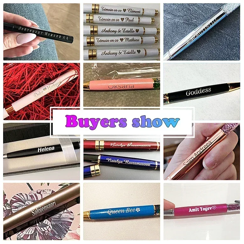 20-200pcs Wholesale Metal Pen Personalized with Your Company Logo PenAdvertising Pen Free Logo Printing Free Design Service