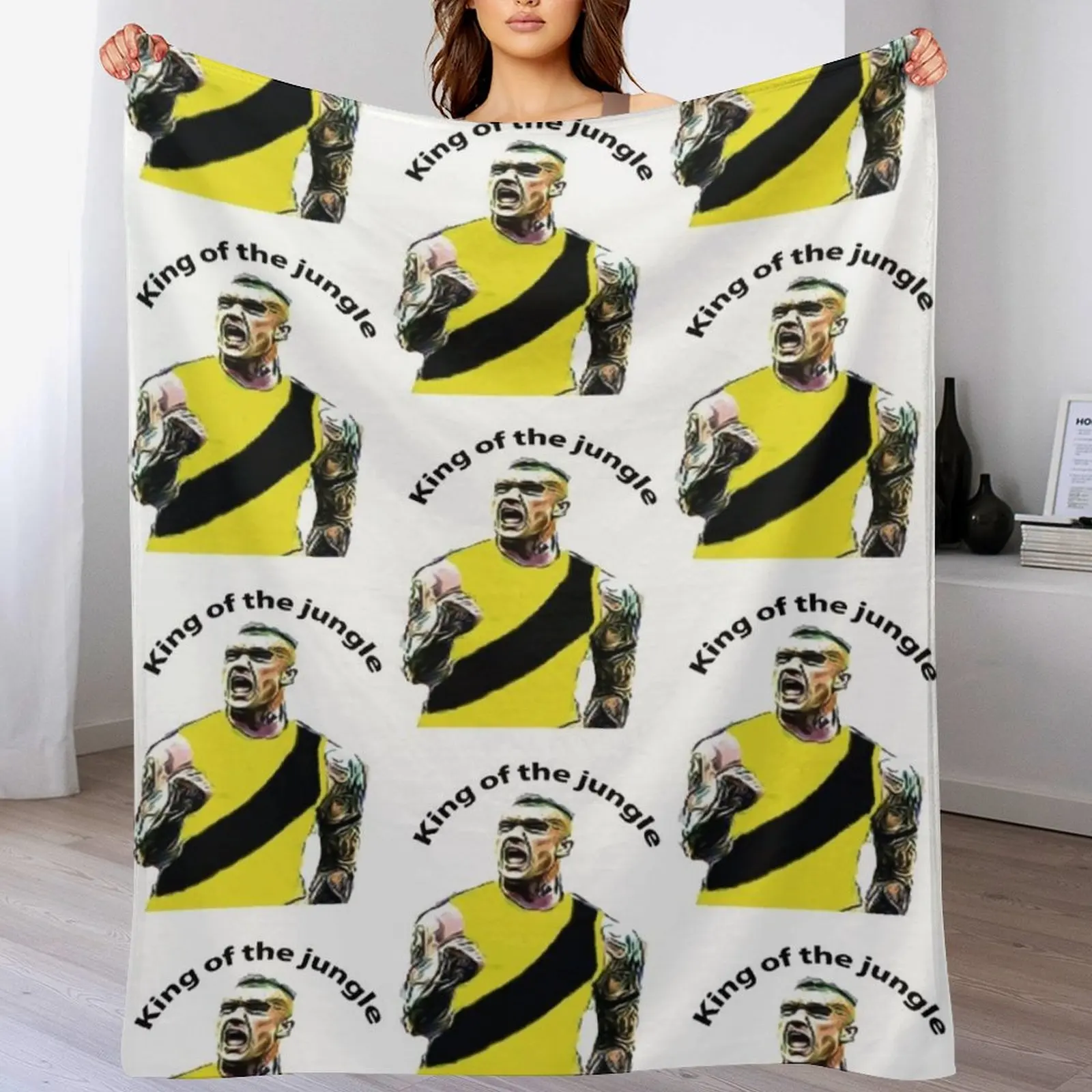 

Dustin Martin - King Of The Jungle Throw Blanket Warm Throw Blanket Gift for Anniversary