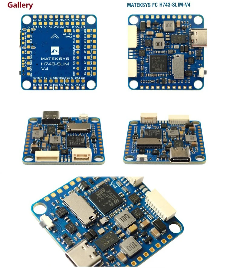 Picture 3: H743-SLIM-V4 Flight Controller STM32H743VIT6 Dual ICM20602 Blackbox 2-8S On Input Voltage For FPV Racing Drone