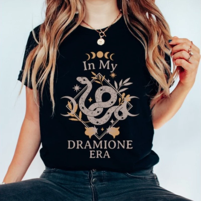 

Dramione Cotton T-Shirt, Manacled Fanfiction Fanfic Era Reading Tee, Booktok Bookish Gift Dark Academia Clothing Book Lover Tees