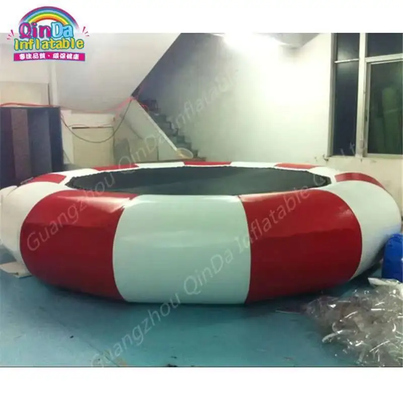 Pool Float Angepasst Farbe Streifen Wasser Trampolin Aufblasbare Trampoline, Luft Springen Bett, wasserpark ausrüstung Trampoline