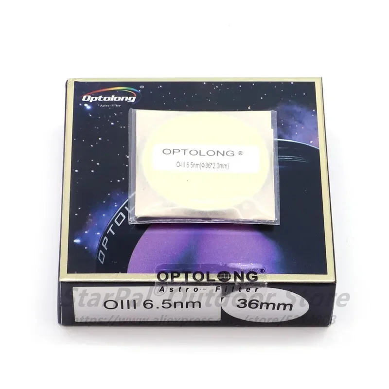 OPTOLONG Filter H-Alpha 7nm SII-CCD 6.5nm OIII-CCD 6.5nm مجموعة مرشح Telesope ذات النطاق الضيق للسماء العميقة 36 مم غير مثبتة SHO