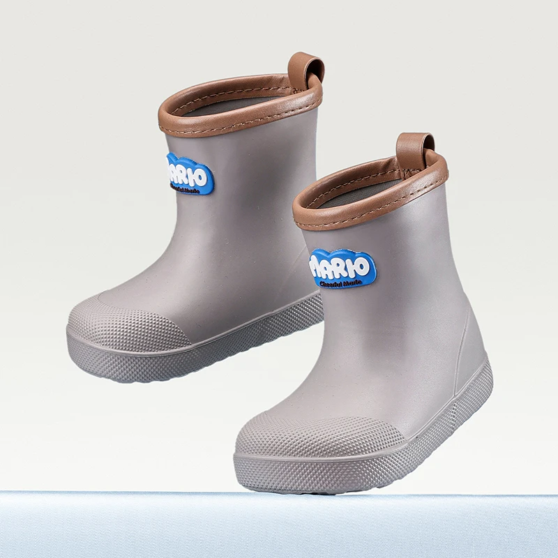 Cheerful Mario Children's rain boots for  baby outdoor water shoes