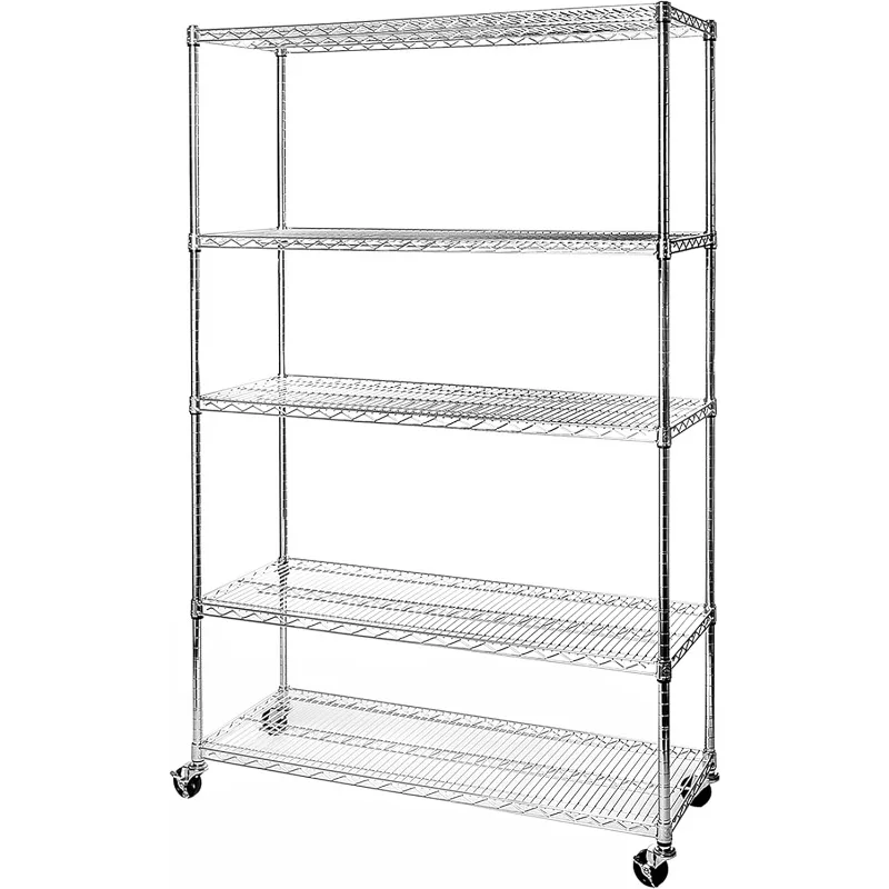 

UltraDurable Heavy Duty NSF Solid Steel Wire Rack Storage Unit Organizer for Garage, Warehouse, Office, Restaurant, Classroom,