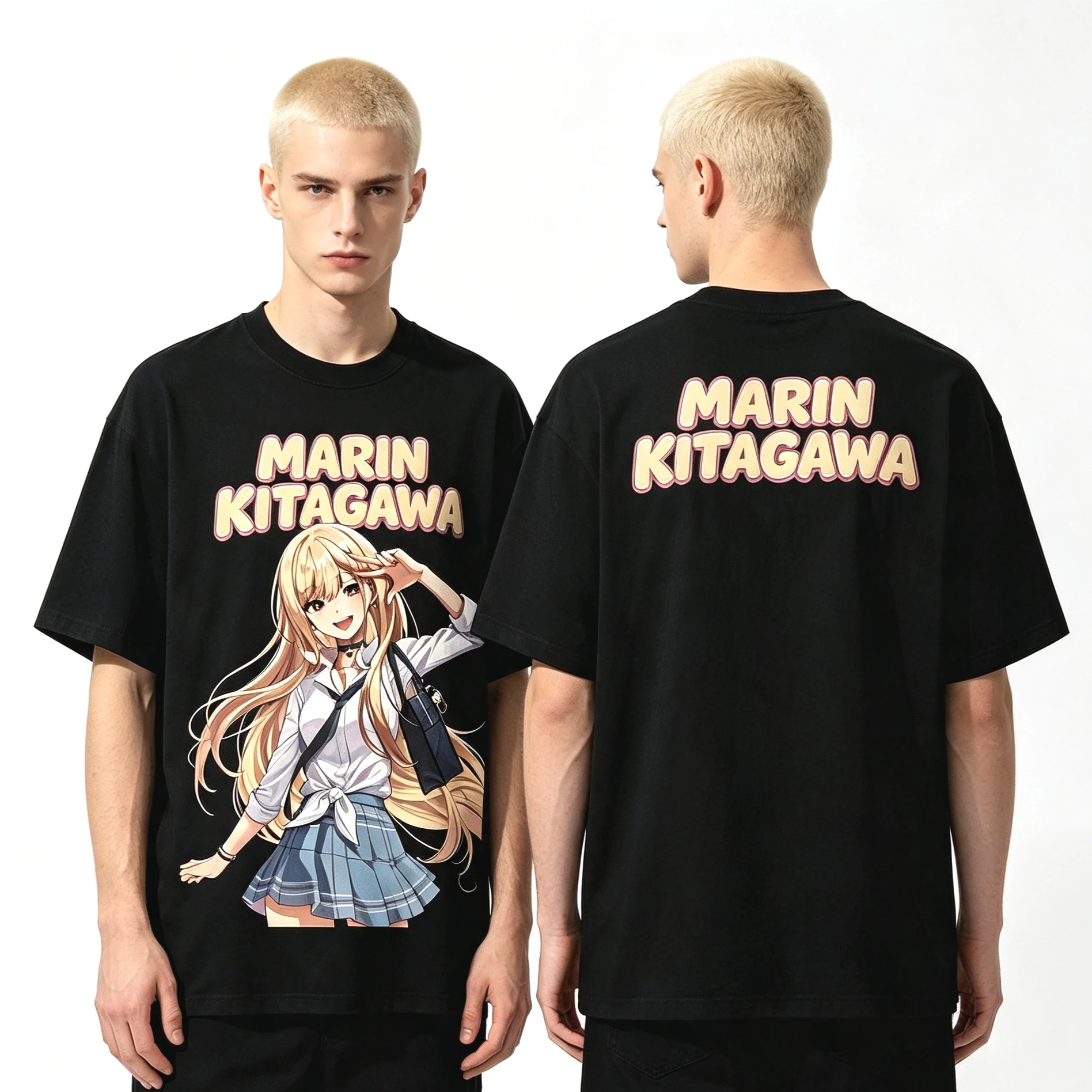 2026 Summer Hot Sale Marin Kitagawa Graphic T-shirt Y2K Unisex Fashion Trendy T-shirt Breathable Streetwear Casual Round T-shirt