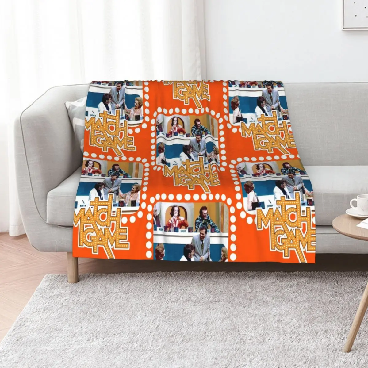 Match Game cast tribute Throw Blanket Flannels Kid'S Polar Thin Plaid on the sofa Bed covers Blankets