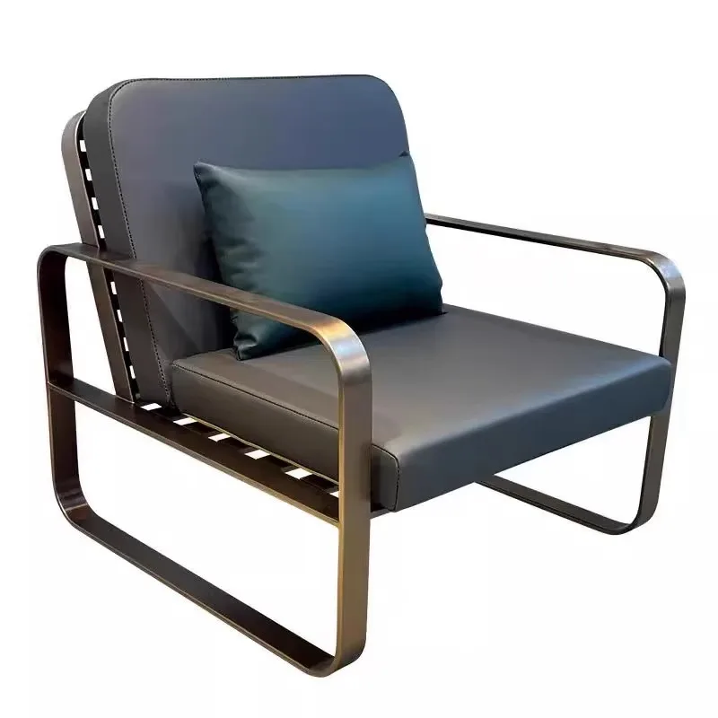 

Outdoor Sofa Courtyard Villa Garden Balcony Leisure Seating Combination Outdoor Stainless Steel Plated Furniture