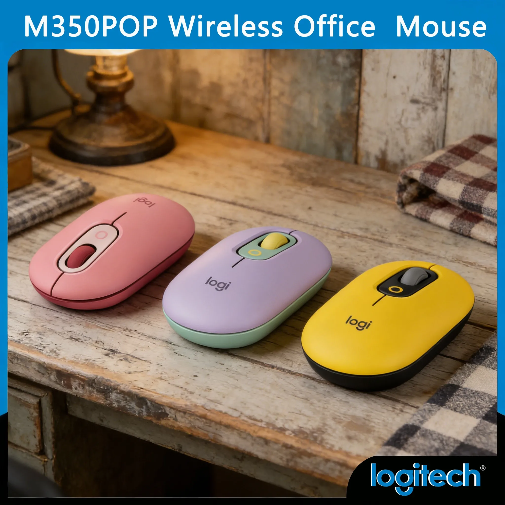 Ratón Inalámbrico Logitech Pebble M350/MX Anywhere 3S/ M350Pop, Modo Dual, Plug & Play, Silencioso, Batería de 18 Meses