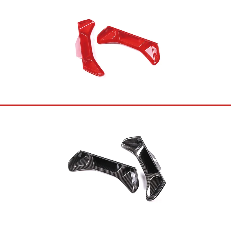 ل 2019-2022 تويوتا GR Supra A90 ABS ألياف الكربون نمط سيارة التصميم مقعد السيارة الخلفي غطاء الكسوة ملصق اكسسوارات السيارات الداخلية