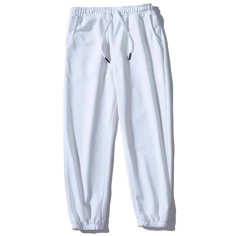 Ice Silk Men's Summer Loose Cuffed Trendy Sports Sweatpants Straight Leg Wide Leg Pants Casual Straight Leg Pants