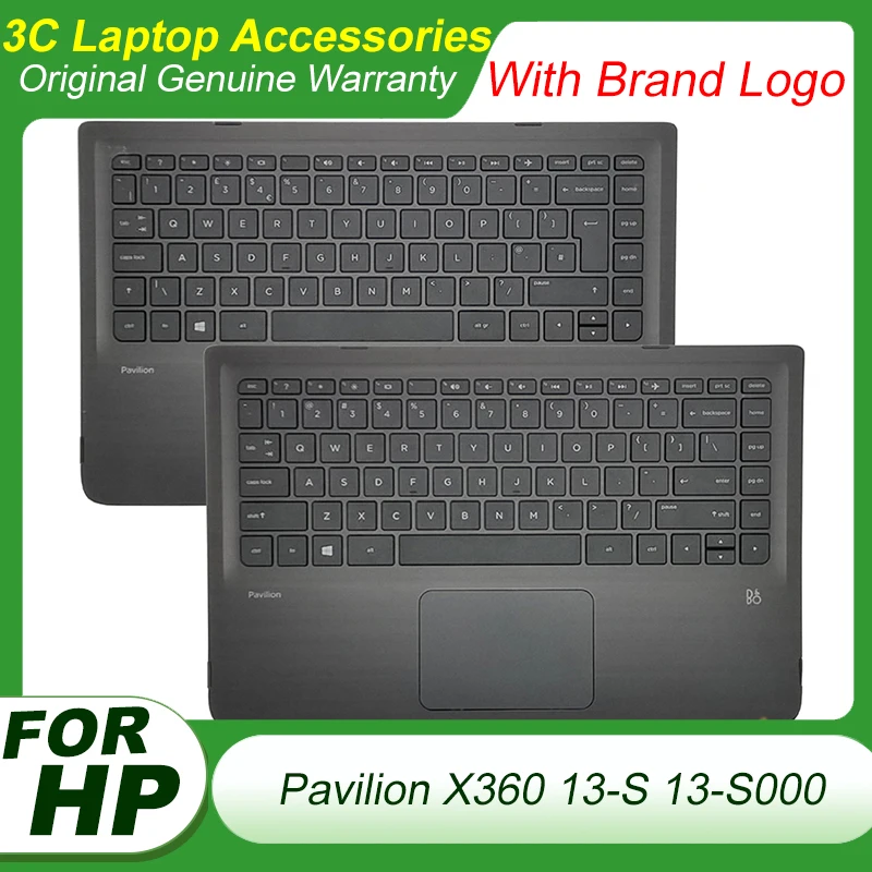 

Original for HP Pavilion X360 13-S 13-S000 S020NR S067NR Laptop Palmrest Upper Case with Keyboard Teclado Replacement 809829-001