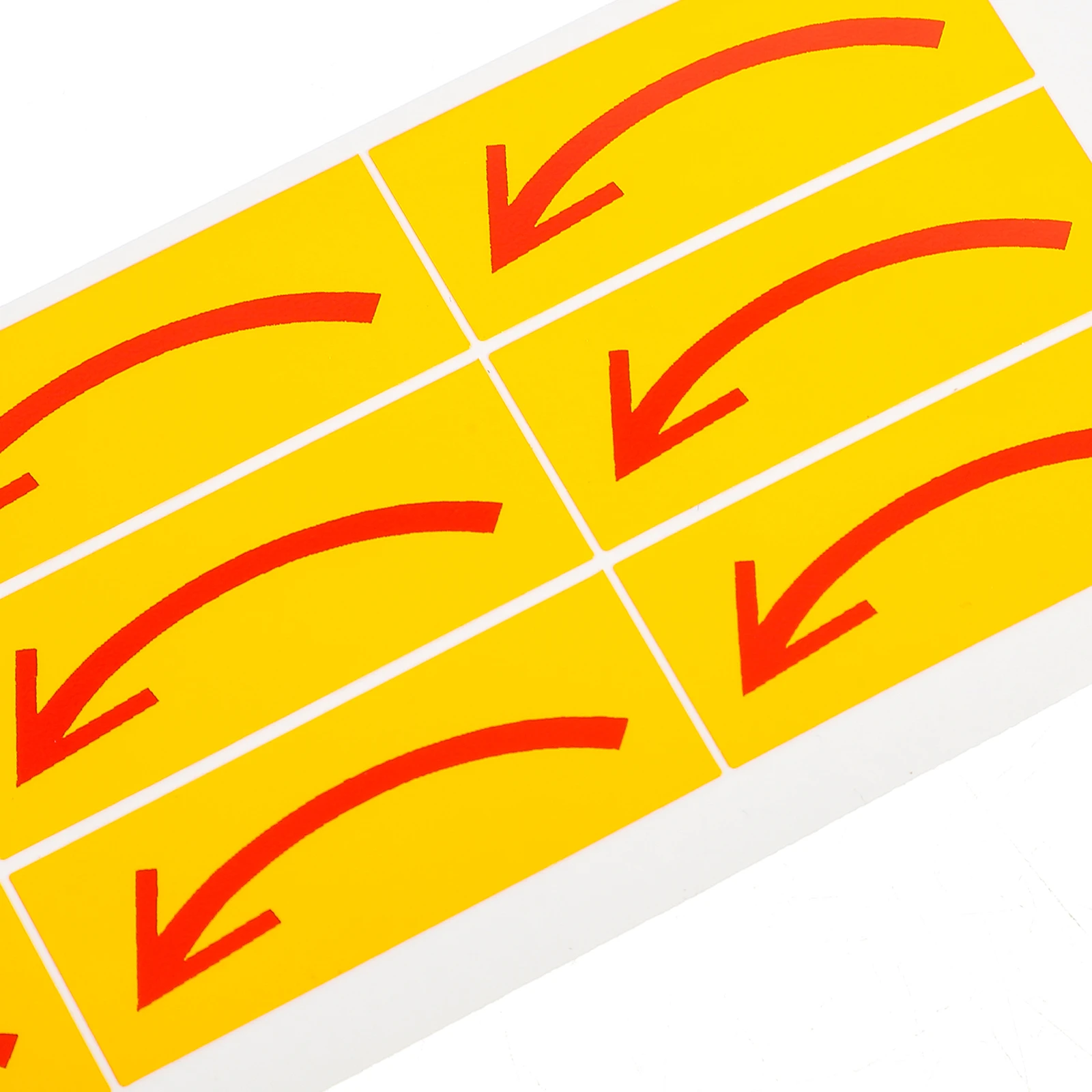 15 Pcs Indication Tag Weatherproof White Stickers Labels Direction Arrows Safety Sign Right Self-adhesive