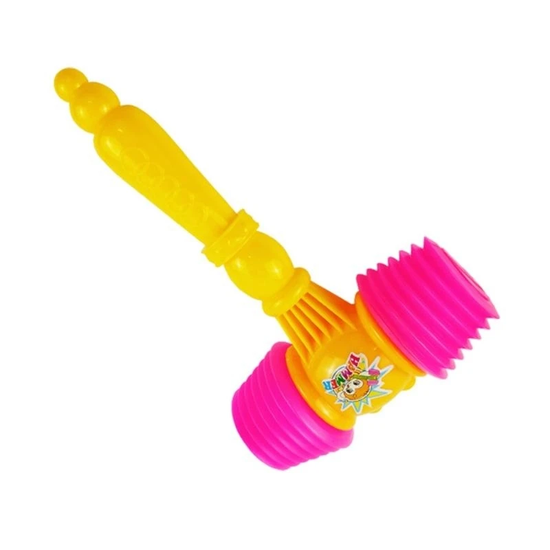 Y4QA Plastic Squeaky Hammer giocattolo per bambini Toy Rattle Rattle Rashing Rattle Perfect for Interactive Game