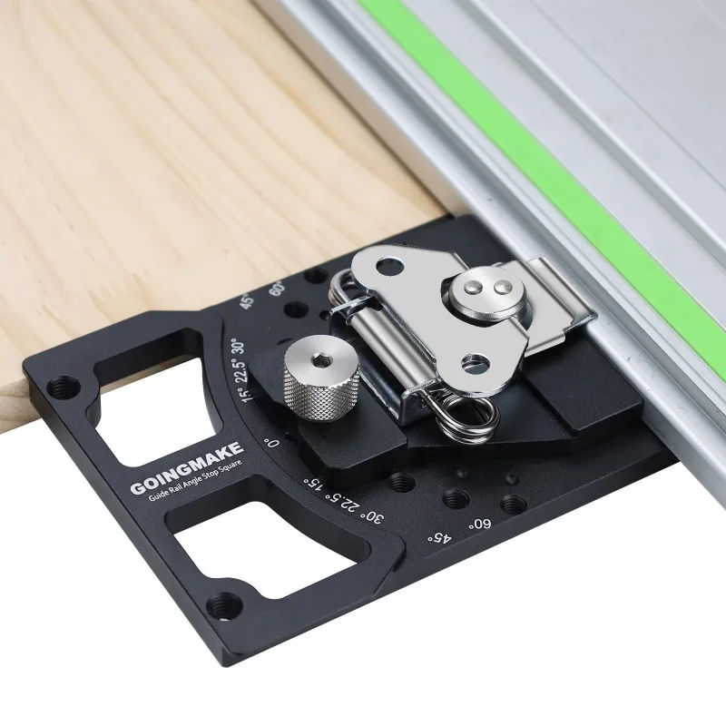 Adjustable Angle Rail Saw Square, Rail  Protractor, 90 Degree Right  Rail