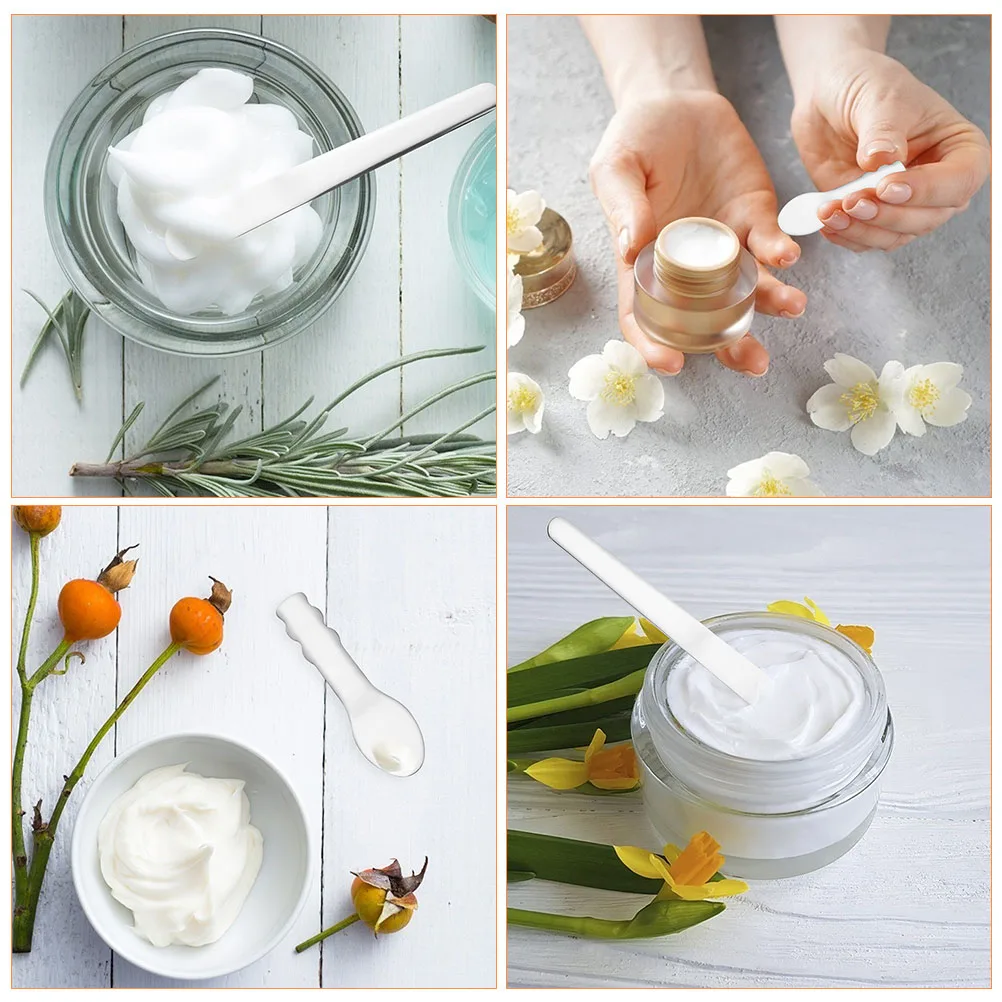 2 قطعة ملعقة كريم عين من الفولاذ المقاوم للصدأ أداة مكياج محمولة قابلة لإعادة الاستخدام ملعقة تجميل كورية للعناية بالبشرة ملحقات الوجه