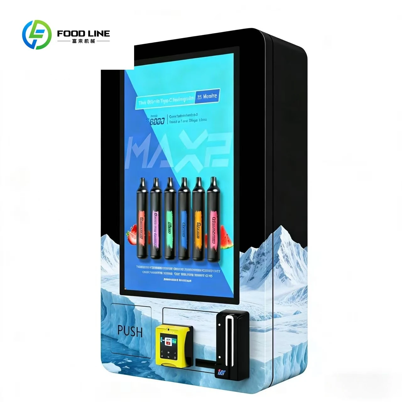 Touch Screen Vending Machine for Cards Cigarette Automatic Tobacco Vending with SDK Function Coin Change Return CE Certified