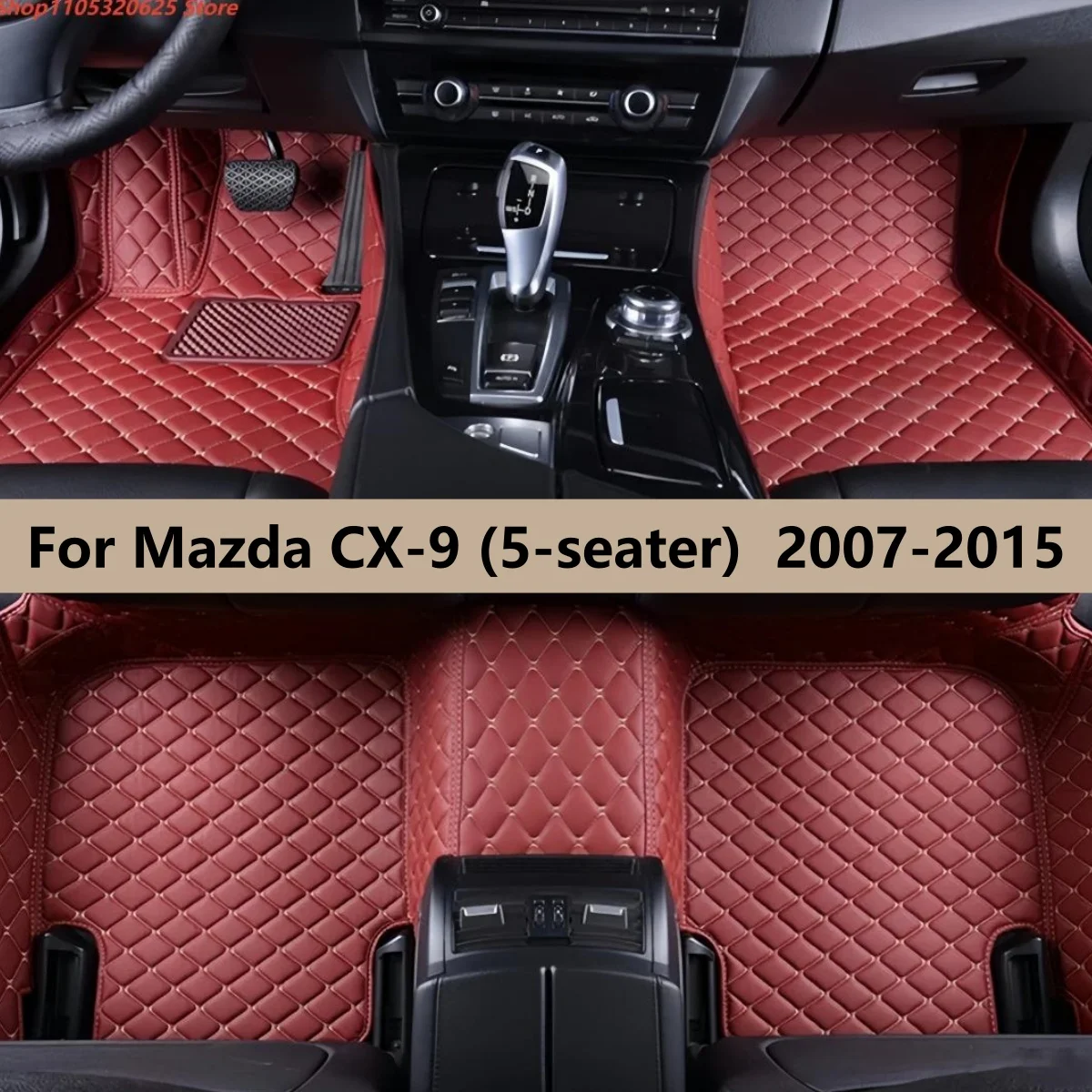 

Car Floor Mats For Mazda CX-9 CX9 (5-seater) 2015 2014 2013 2012 2011 2010 2009 2008 2007 Auto Waterproof Protect