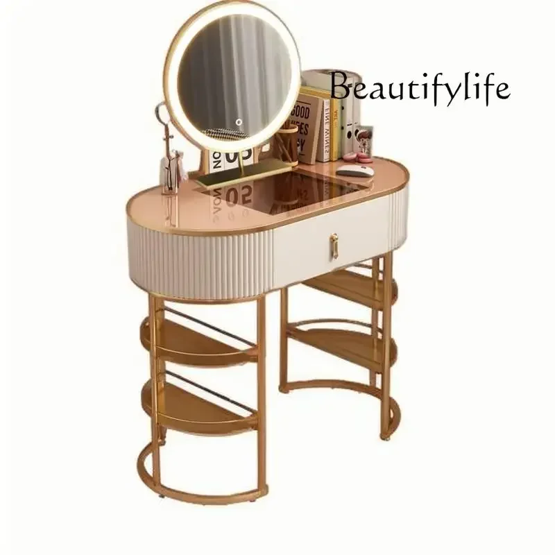 BJ M Makeup Luxury Organizer Dresser Storage Bedroom European Modern Dressers Mirrors Drawer Lounge Table De Coiffeuse Furniture