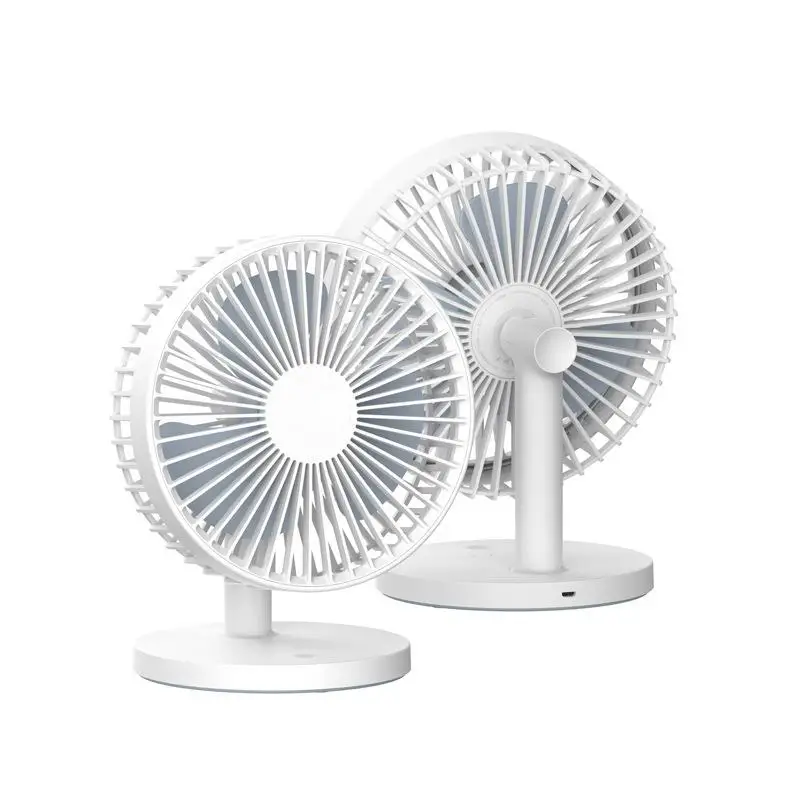 Desktop Mute Fan USB Charging Portable Handheld Cooling Oscillating Fan 2000mAh Battery Capacity Low Noise Strong Wind 3Life