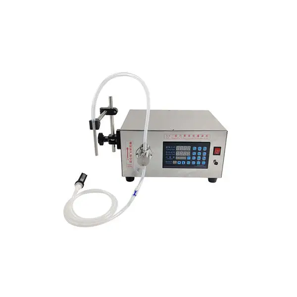 Junmin Factory Sales GX-1 Pneumatic Small Magnetic Pump Liquid Filler Fruit Juice Glycerol Polyethylene Glycol Filling Machine