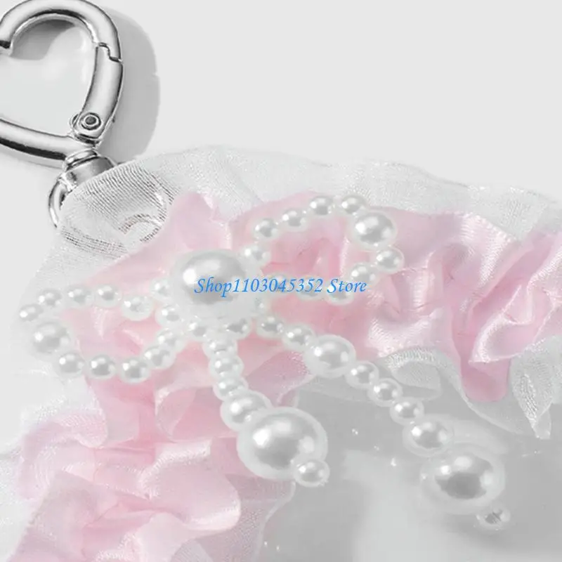 حامل بطاقات الصور الجميلة مع سلسلة مفاتيح من الدانتيل حامل بطاقات الصور حامي بطاقات الهوية حامل قلادة سلسلة المفاتيح هدايا #5