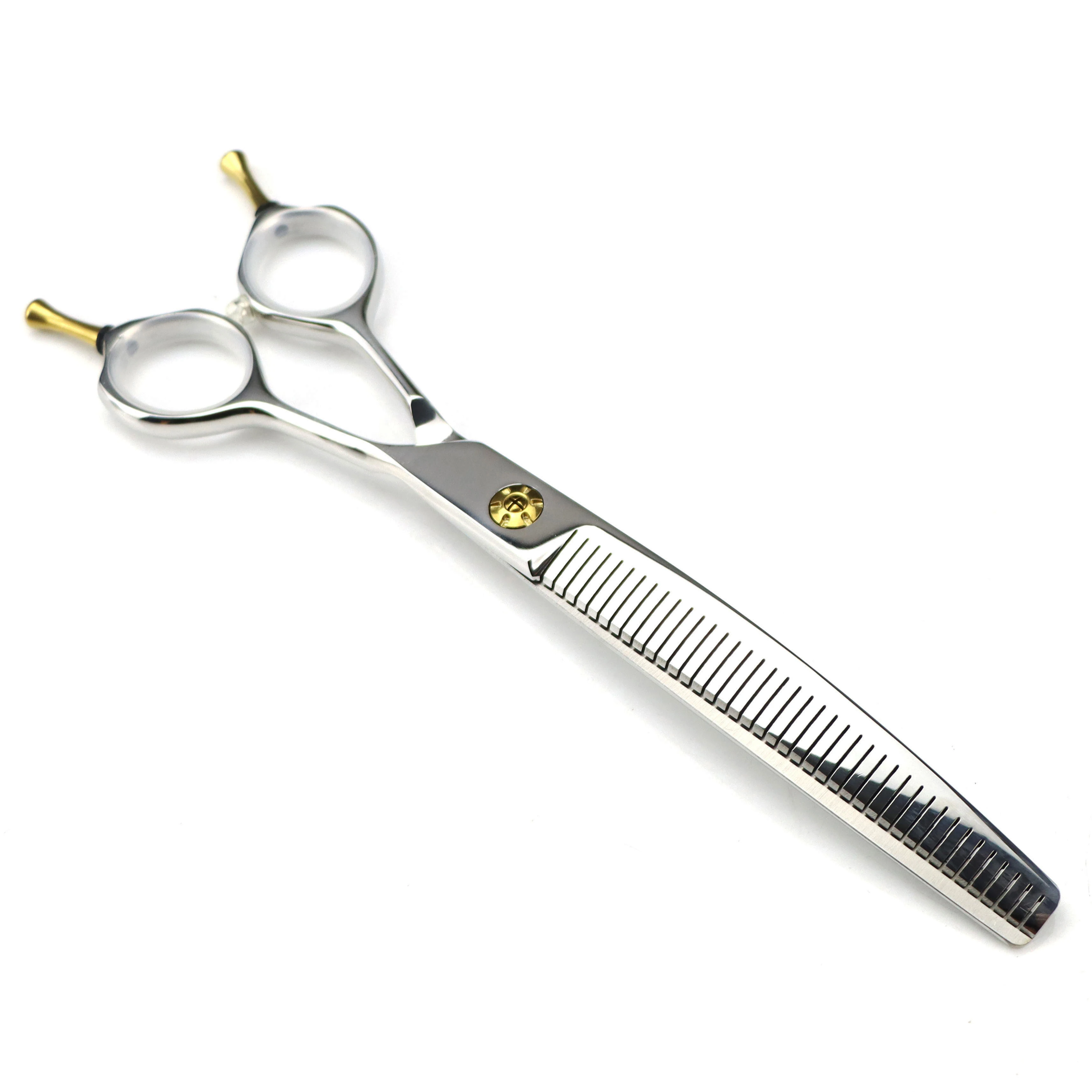 

Dog Grooming Scissors Japan 440C 7.25" Professional Pet Scissors Curved Thinning Scissors for Groomer Bend Down Dropshipping