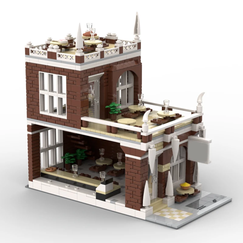 

Модульные здания MOC The Sharptooth, строительные блоки, рождественский подарок, набор для начинающих, приятный для начинающих