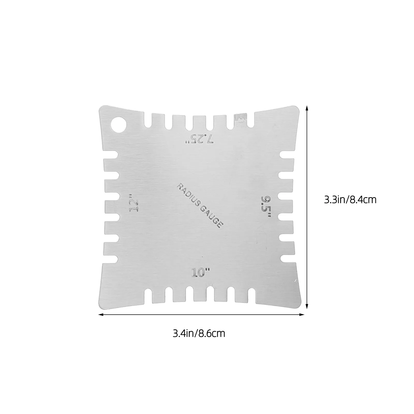 4Pcs Guitar Measuring Tool Set Stainless Steel Notched Radius Gauge Fretboard Ruler String Action Gauge for Electric Bass