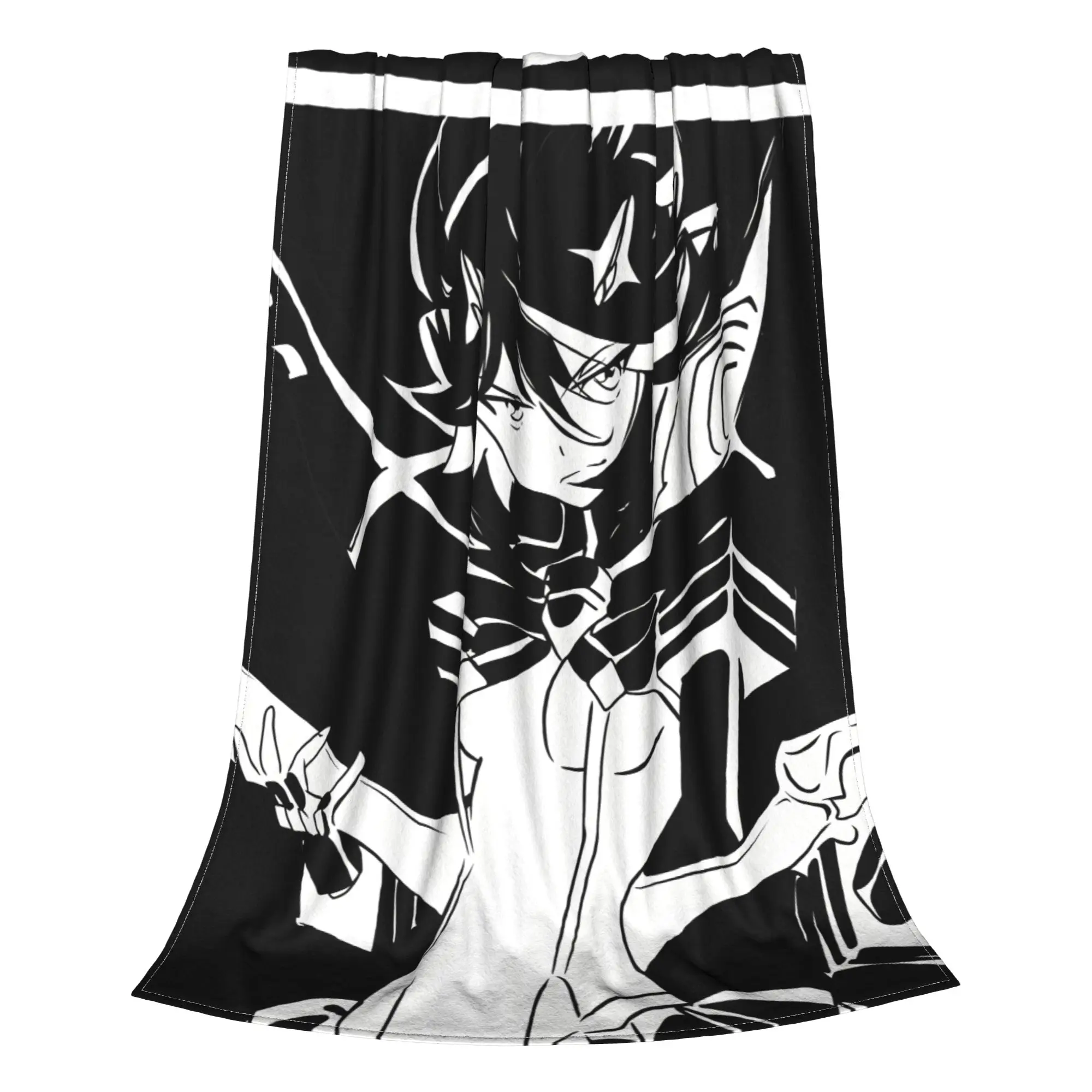 1PC Black And White Kill la Kill Home Room Decorations Winter Blankets For Adults Bedding Home Interior Sofa Knee