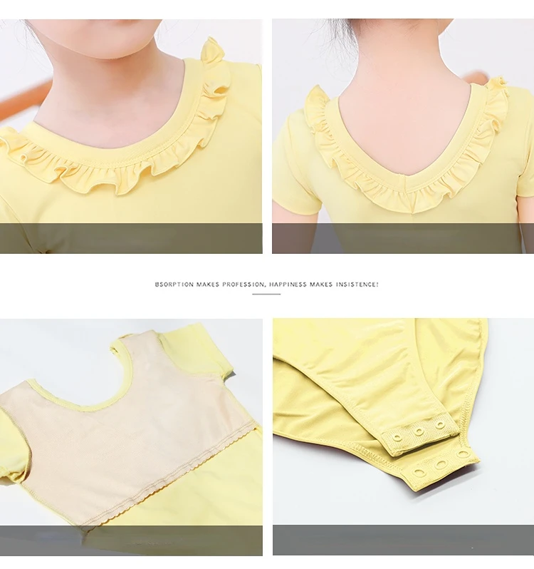 Jupe justaucorps de Ballet à manches longues pour filles, vêtements d'entraînement de danse, robe de danse de gymnastique, Costumes de spectacle de danse d'été