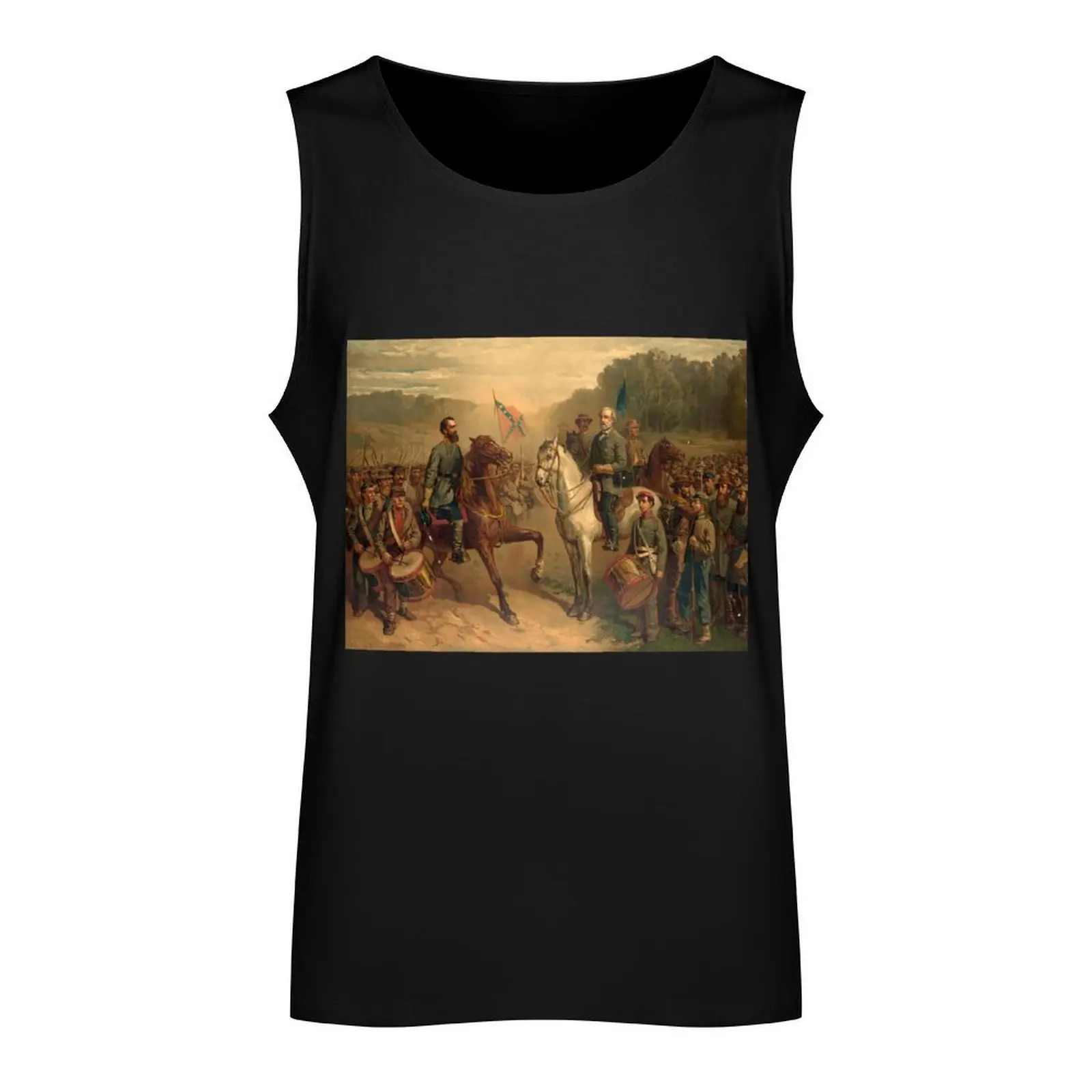 The last meeting between Gen. Lee and Jackson Tank Top t-shirt for man men gym clothing T-shirt man