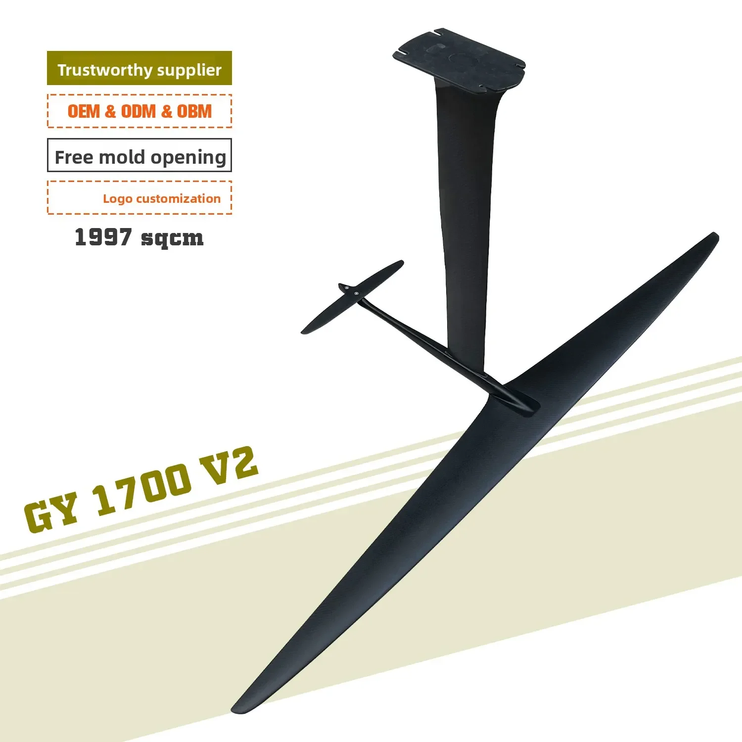 Customizable 60-90cm Carbon Fiber Hydrofil High-Performance Water Sports Equipment for SUP Wind Wing Other Consumer Electronics