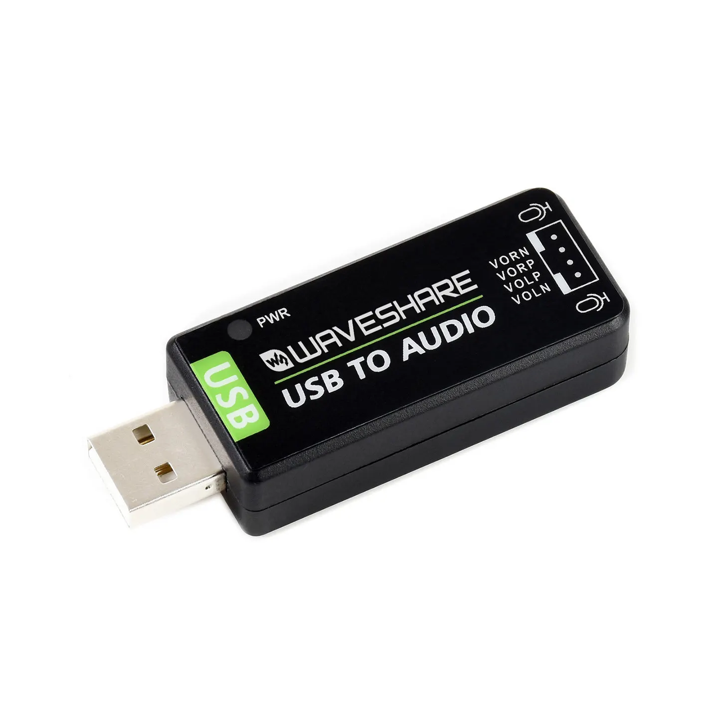 USB Audio Module, Driver-Free Sound Card, Audio Converter for Raspberry Pi 4B & Jetson Nano, Supports Audio Playback & Recording