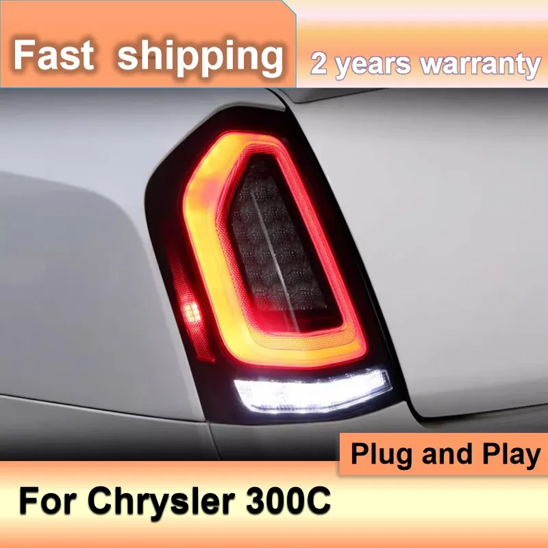 

Car Accessories for chrysler 300c taillights 2011-2015 300C Tail Light Rear DRL Fog Brake Turn Signal Reversing