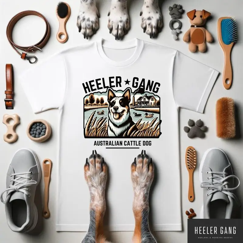 Blue Heeler Duck Pond Cattle Dog T-Shirt