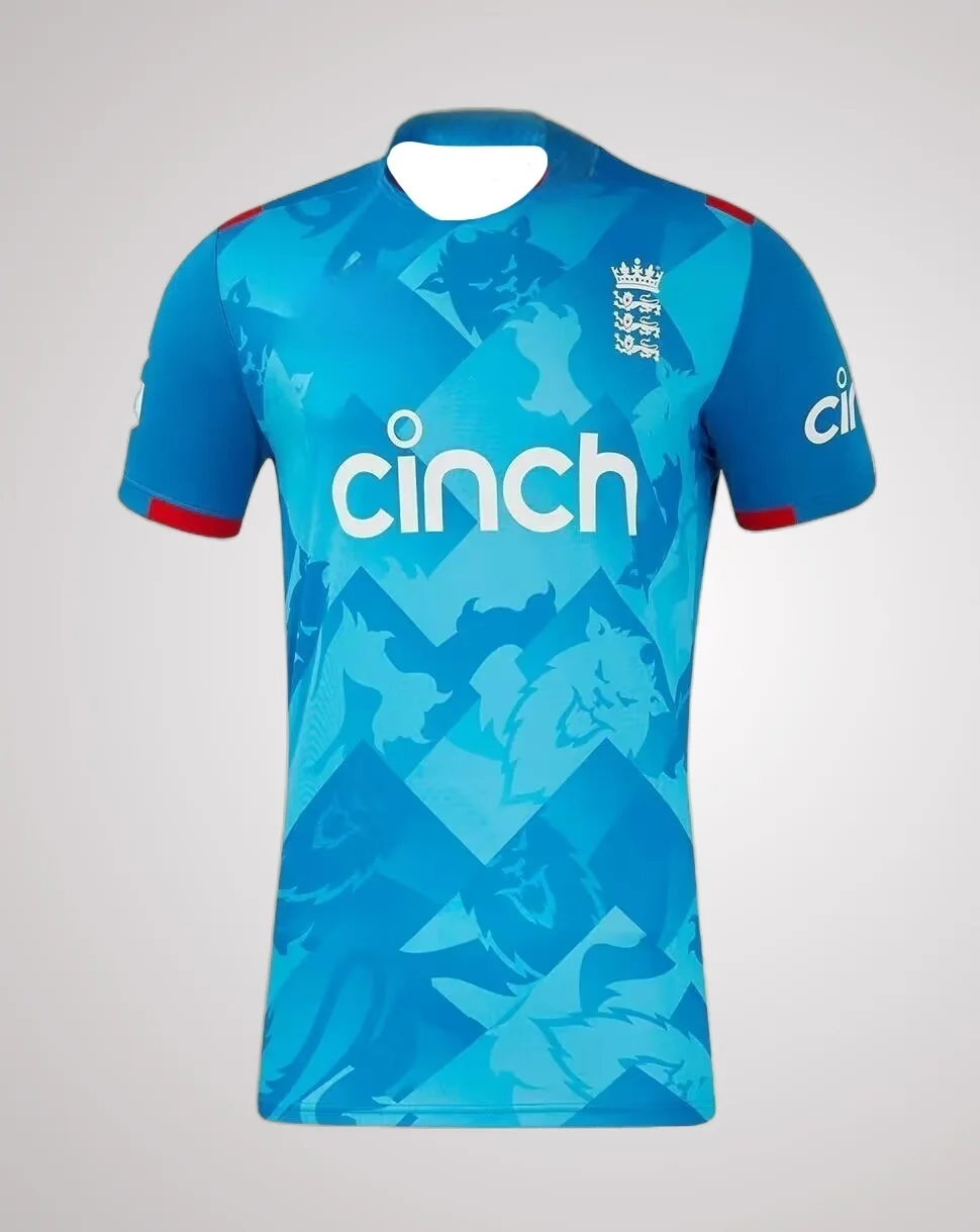 2025 إنجلترا الكريكيت قصيرة الأكمام جيرسي طبعة محدودة امتصاص العرق التجفيف السريع الرجال والنساء التدريب تي شيرت