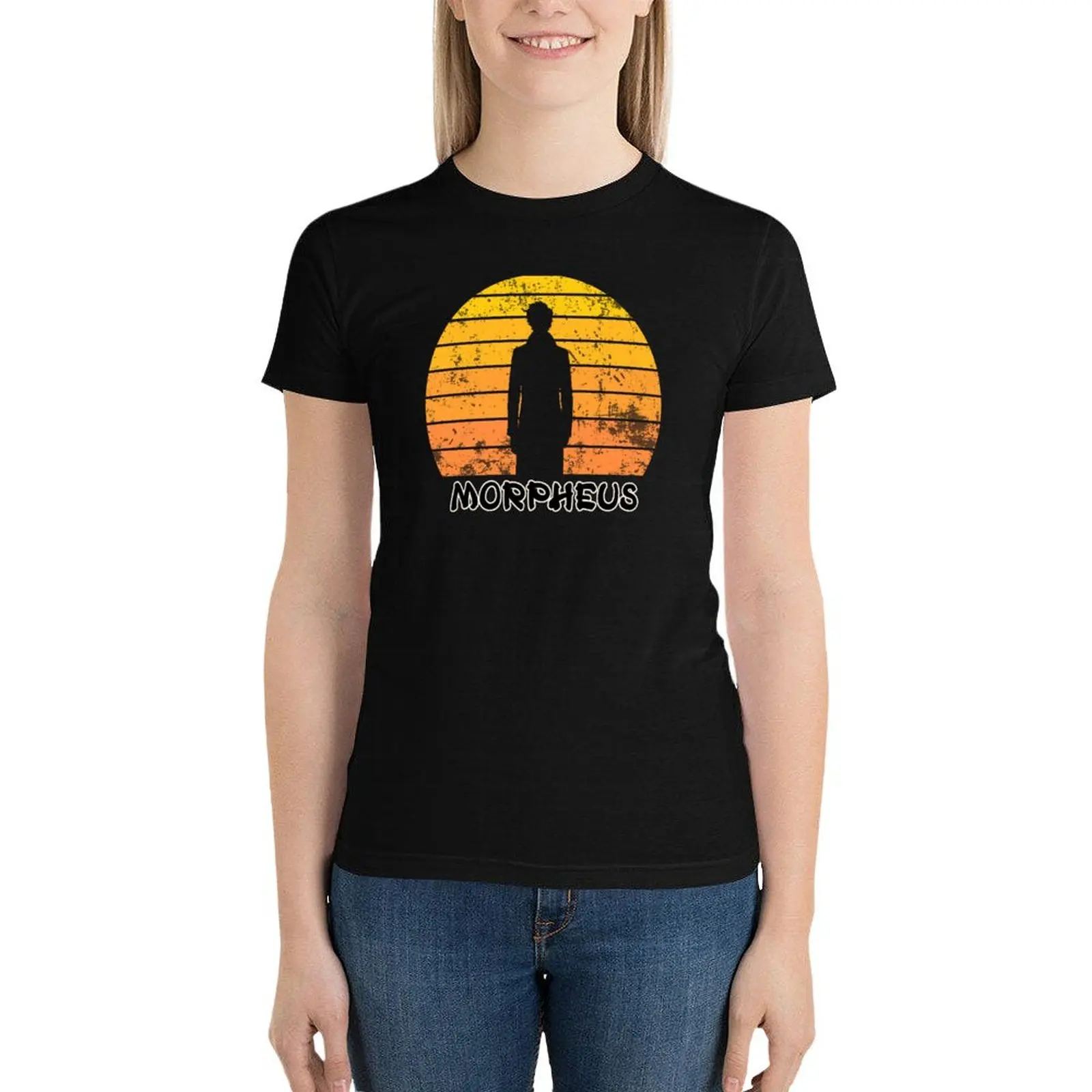 Retro Sandman Morpheus T-Shirt funny anime clothes woman t shirt