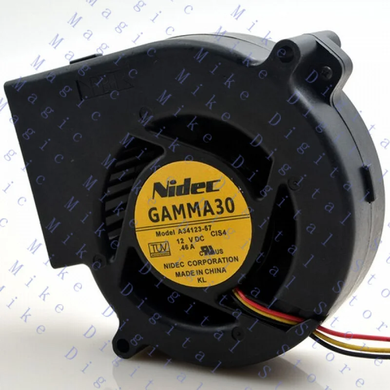 UU 1 ชิ้น สำหรับพัดลม Nidec A34123-57 DC12V 0.46A 9733 97*97*33 3 สาย
