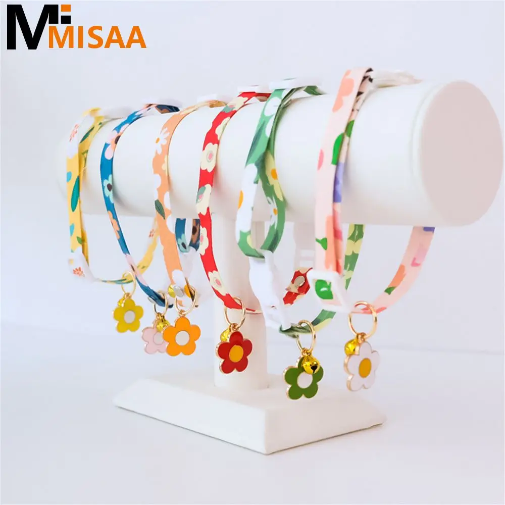 Adjustable Collar Lovely Application Cartoon Polyester Cat Collar And Traction Pet Supplies Fine Workmanship Pet Collar Durable