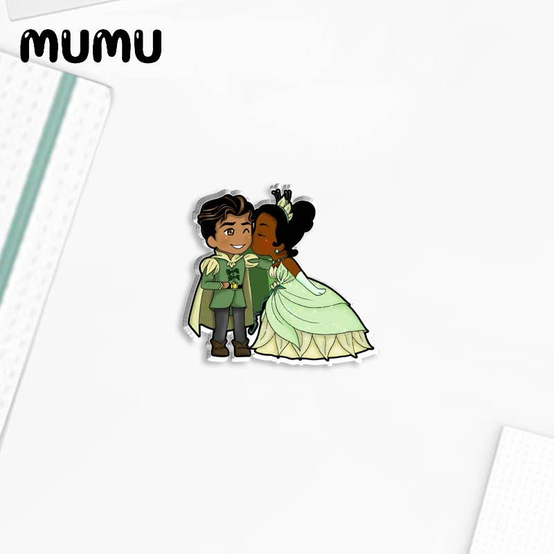 2024 New The Princess and the Frog Lapel Pin Tiana Acrylic Brooches Handmade Epoxy Jewelry Shirt Bag Badge