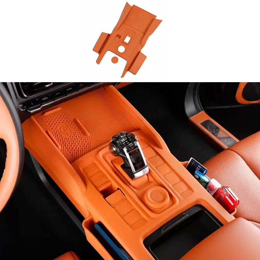 

Central Control Gear Wireless Charging All Inclusive Silicone Pad Storage Box Modification Suitable For Haval H9 2MKII 2024 2025