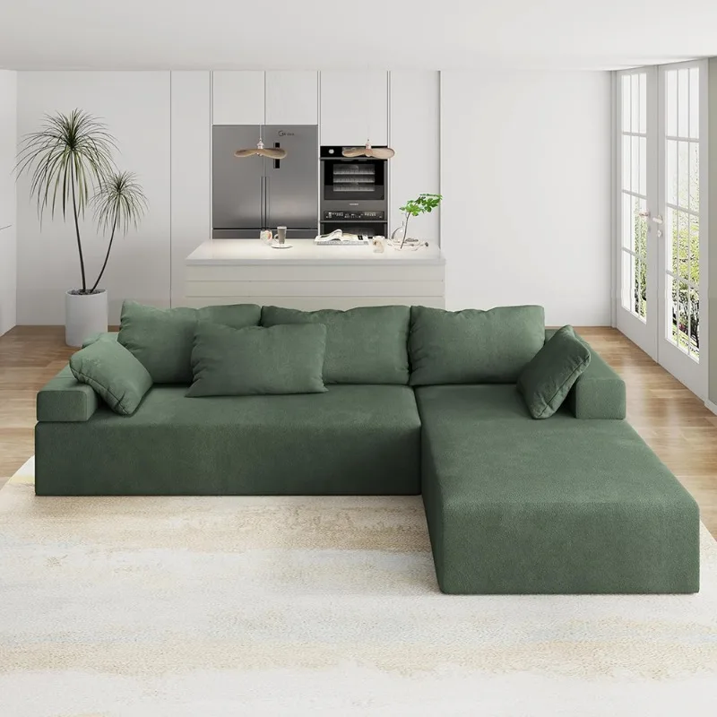 Compressed fabric module combination furniture set with pillow