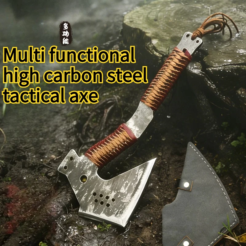 High Carbon Steel Forging Self-defense Tactical Axe Multifunctional Integrated Engineer Axe Powerful Demolition Fire Axe