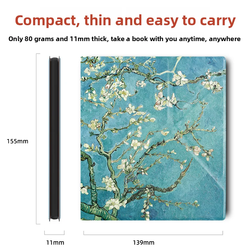 Coque de protection magnétique pliable pour IReader Ocean5 7 pouces, étui de protection Ocean4 Turbo, étui pour liseuse avec fonction veille/réveil