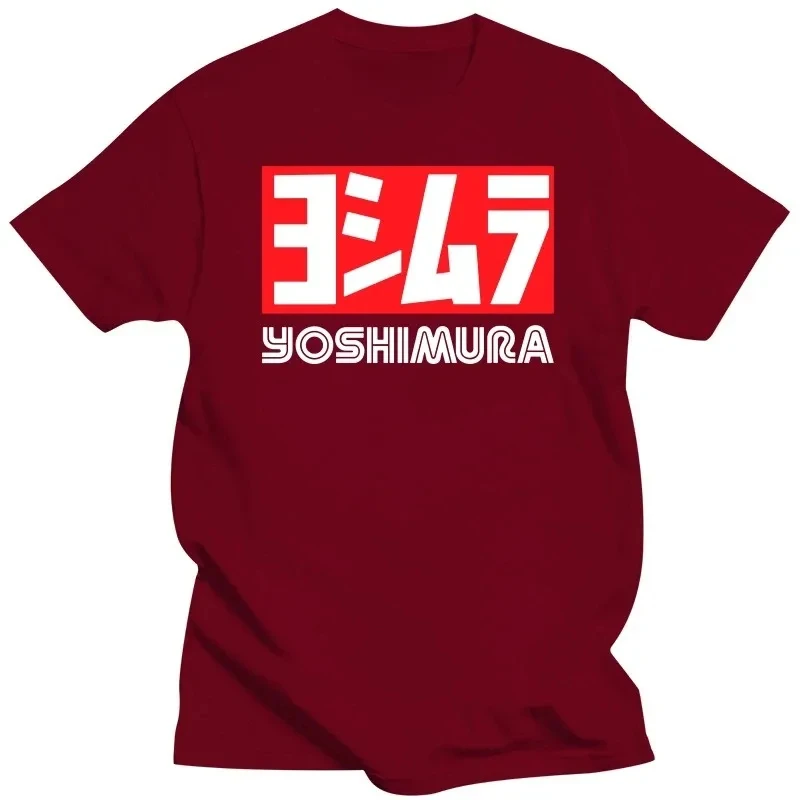 Yoshimura Letter Printed 2024 Men Summer T Shirt Classic Japanese Motorcycle T-shirt Fashion Funny T-shirt Men Cotton Streetwear